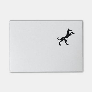 Elegant medeltida hundhund post-it block