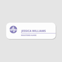 Elegant Medical Professionell Namn bricka
