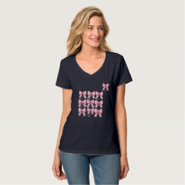 Elegant medicinsk bow-design t shirt