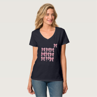 Elegant medicinsk bow-design t shirt