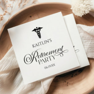 Elegant Medicinsk Caduceus Pension Party Pappersservett