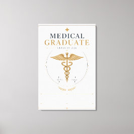 Elegant Medicinsk Examen 2026 Kaducé Canvastryck