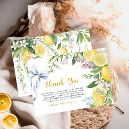 Elegant Mediterranean Bridal Shower Thank You Card Tack Kort