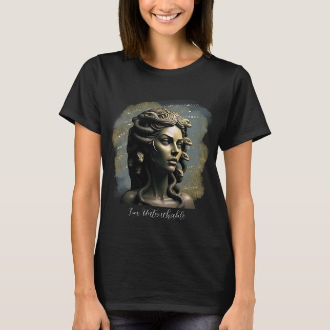 Elegant MEDUSA art T Shirt (Framsida)