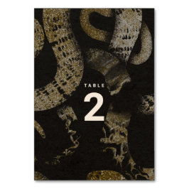 Elegant Medusa Snakes Luxury Art Bröllop Bordsnummer
