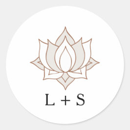 Elegant Mehndi Bröllop Runt Klistermärke