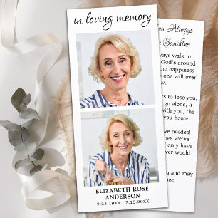 Elegant Memorial 2 - fotopatsterkort Meny