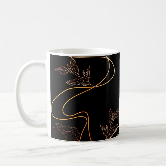 Elegant Memorial Bevarar minimalistisk Mugg (Vänster)
