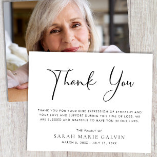 Elegant Memorial - fo tackkort