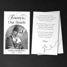 Elegant Memorial för alltid i vårt hörselPrayer-ko