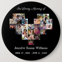 Elegant Memorial Photo collage Funeral Sympathy
