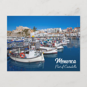 Elegant Menorca Port of Ciutadella Vykort