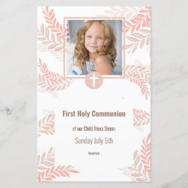 Elegant meny för första nattvarden