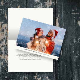 Elegant Merry & Bright Helgdag Photo Tack Kort