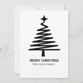 Elegant Merry Christmas Card Julkort