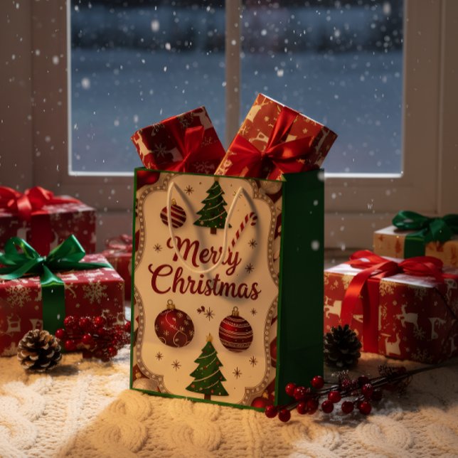 Elegant Merry Christmas Gift Bag (Skapare uppladdad)
