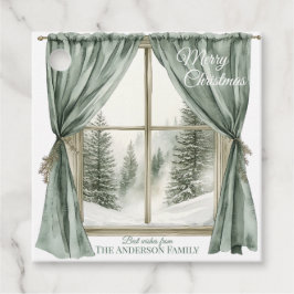 Elegant Merry Christmas Holiday Tree Favor Tags Gåvor Etiketter