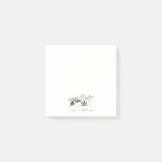 Elegant Merry Christmas Post-it Block (Framsida)