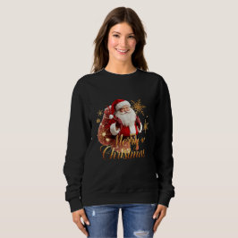 Elegant Merry Christmas Santa Claus T Shirt