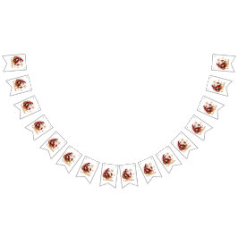 Elegant Merry Christmas Santa Claus Vimplar