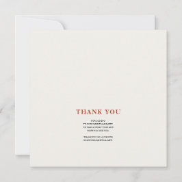 Elegant Merry Christmas Thank You Card Tack Kort