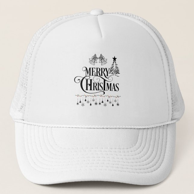 Elegant Merry Christmas typografi design Keps (Framsida)