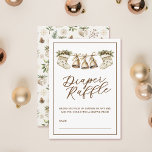 Elegant Merry Little Baby Shower Raffle Tilläggskort<br><div class="desc">Lägg till lite elegans till din babydusch med våra pappershöljekort. Varje kort är vackert designat med en vit bakgrund och vackra vattenfärgsillustrationer. Dessa kort är en roligt och ett praktiskt sätt att uppmuntra gästerna att ta med blöjor och hjälpa de nya föräldrarna lagrar att komma fram till viktiga frågor. Ta...</div>