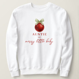 Elegant Merry Little Christmas Baby Shower Aunt T Shirt