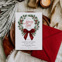 Elegant Merry Little Christmas Bröllopsdusch