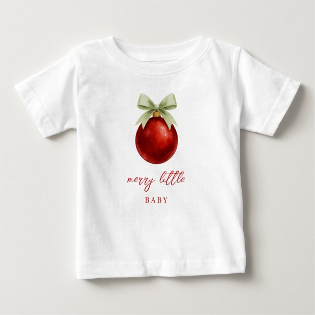 Elegant Merry Little Christmas Cute T Shirt (Framsida)