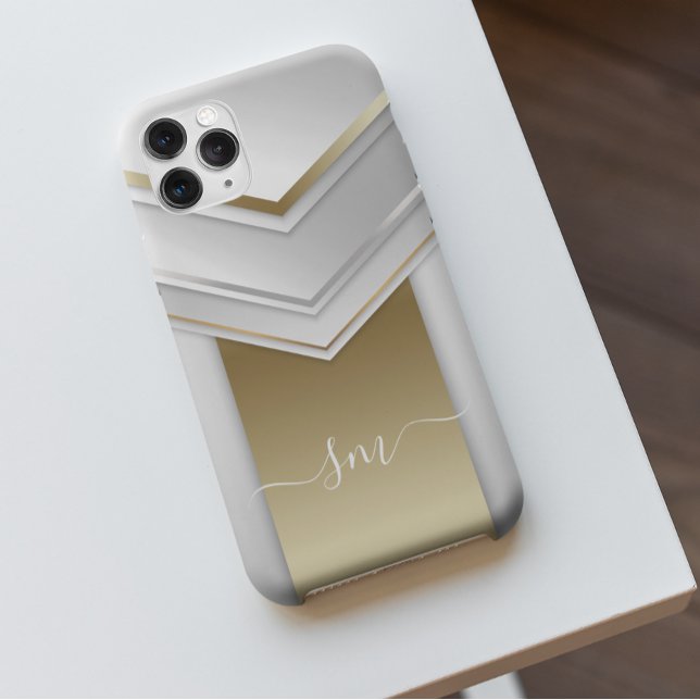 Elegant Metall 3D-utseendet Calligraphy Guld Monog (Skapare uppladdad)