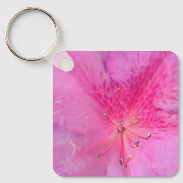 Elegant Metall-kvadrat Nyckelring (Framsida)