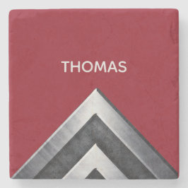 Elegant Metall Mönster Stenunderlägg