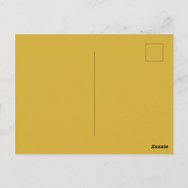 Elegant Metallic Gold Postcard for Special Occasio Vykort (Baksida)