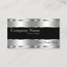 Elegant Metallic Professionell Corporate Silver