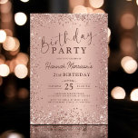 Elegant Metallic Ro Guld Glitter 21:a födelsedag Inbjudningar<br><div class="desc">Högtidlighålla 21-årsdagen i stil med denna Elegant Metallic Ro Guld Glitter 21:a födelsedagsinbjudan! Den bedövande designen av metalliskt ro guld, parad med mousserande accenter från glitter, exuderar sofistikering och glamor. Denna inbjudan anger tonen för ett oförglömligt firande, skapar den perfekten för dem som vill markera sin speciella dag med elegans...</div>