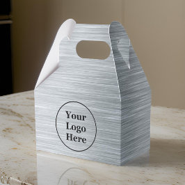 Elegant metallisk silver presentaskar