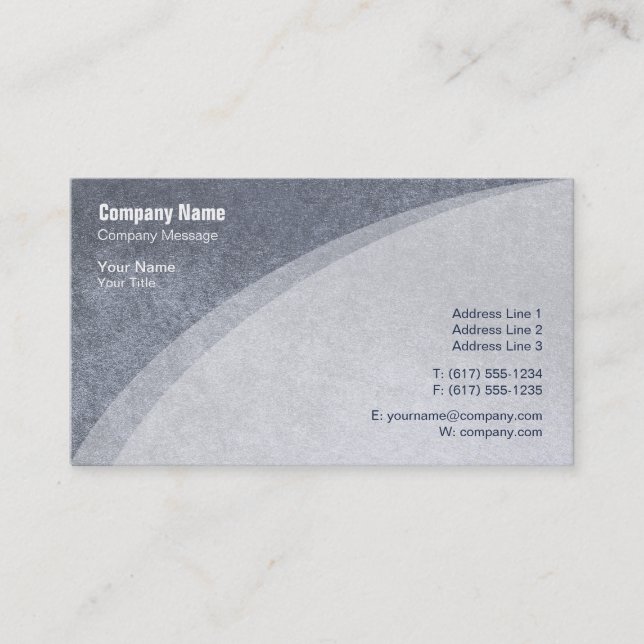 Elegant Metallisk Visitkort (Framsida)