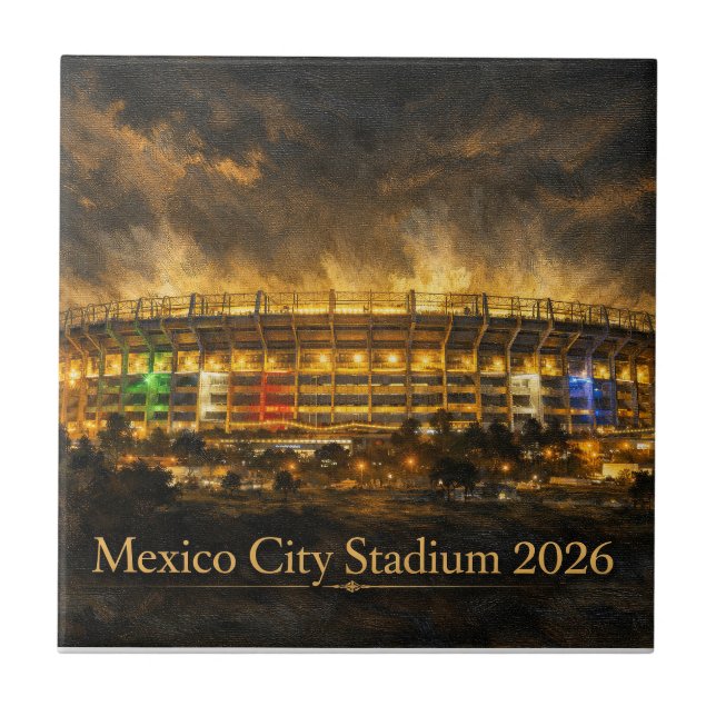 Elegant Mexico Stadium i Mexico City VM Kakelplatta (Framsidan)