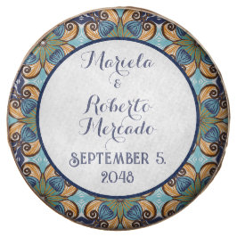 Elegant Mexikansk Blommigt Talavera Bröllop