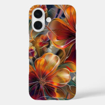 Elegant Midnight Blommigt iphone case