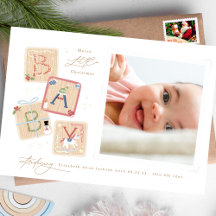 Elegant Min första God jul-foto Baby födelsedag