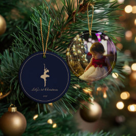 Elegant Min Första Jul Personlig julgransprydnad Keramik