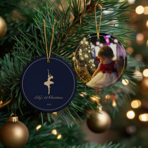 Elegant Min Första Jul Personlig julgransprydnad Keramik