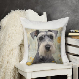 Elegant Mini Schnauzer Kudde