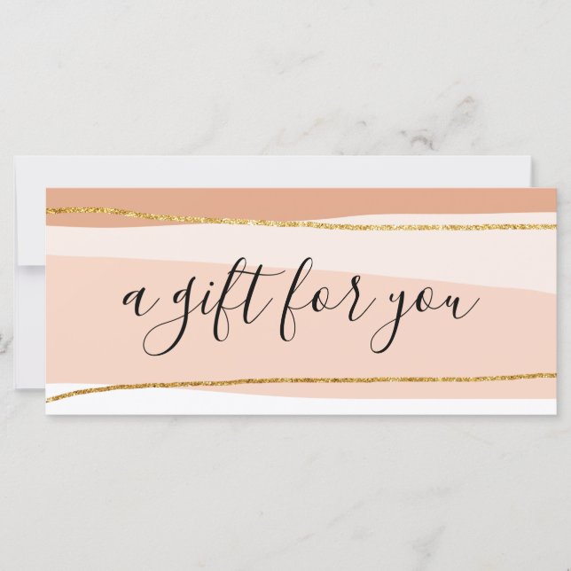 Elegant minimal abstrakt guld glitter (Framsida)