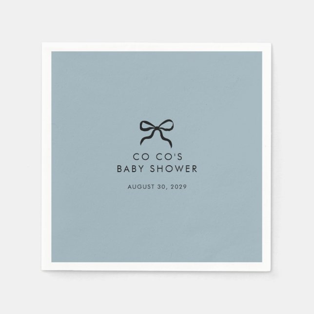 Elegant Minimal babybabyskor Pappersservett (Framsidan)