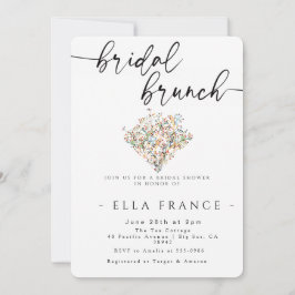Elegant Minimal Bröllopsbrunch-inbjudan Inbjudningar