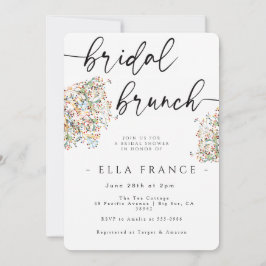 Elegant Minimal Bröllopsbrunch-inbjudan Inbjudningar