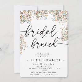 Elegant Minimal Bröllopsbrunch-inbjudan Inbjudningar